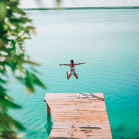 Hotel Awazul Bacalar Buitenkant foto